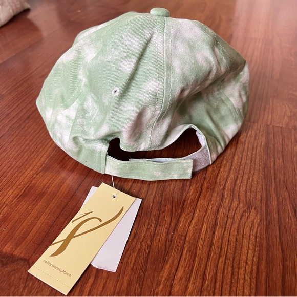 NWT 🍍Pineapple Green & White Baseball Cap - Picture 6 of 8